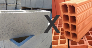 Tijolo cerâmico vs Bloco de concreto: Qual é a melhor escolha para sua obra?